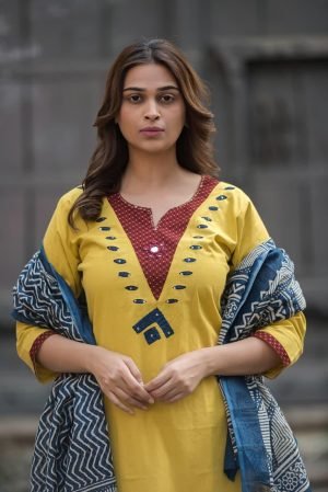 Cotton 3PC Set with Applique